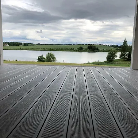 Dom Nad Jeziorem Jeziorany Exterior foto